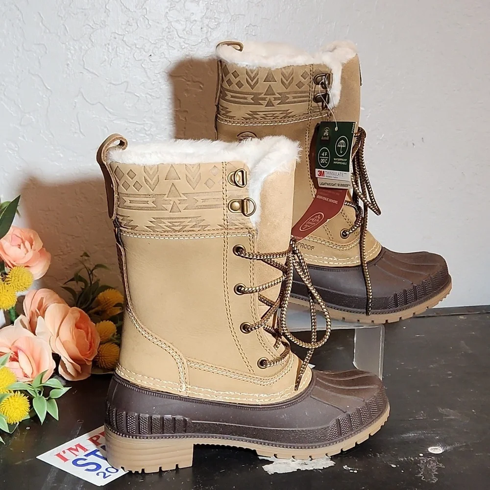 KAMIK Siennah Faux Fur Lined Waterproof Winter Boots 5